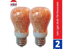 WBM Smart Salt Light Bulb 7W Dimmable, 40 Watt Equivalent, 2 Pack